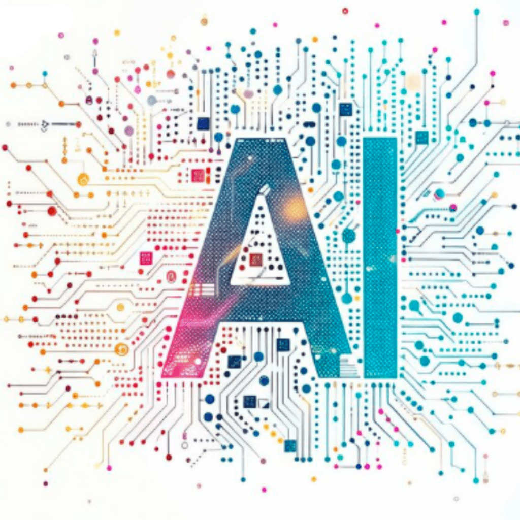 Person typing on a laptop with AI text tool interface on screen, representing free AI text generators used for content creation.