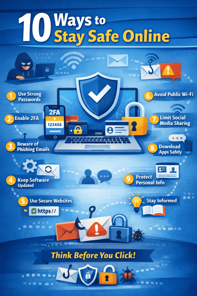 What Are 10 Ways to Stay Safe Online?